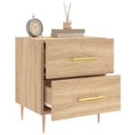 Casa si Gradina - Mobilier - Comode si corpuri - Noptiere - Noptiera, stejar sonoma, 40x35x47,5 cm, lemn compozit - Infinity.ro