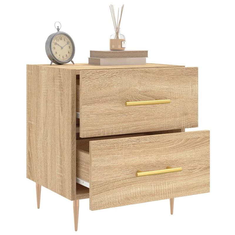 Casa si Gradina - Mobilier - Comode si corpuri - Noptiere - Noptiera, stejar sonoma, 40x35x47,5 cm, lemn compozit - Infinity.ro
