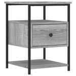 Casa si Gradina - Mobilier - Comode si corpuri - Noptiere - Noptiere, 2 buc., gri sonoma, 40x42x56 cm, lemn compozit - Infinity.ro