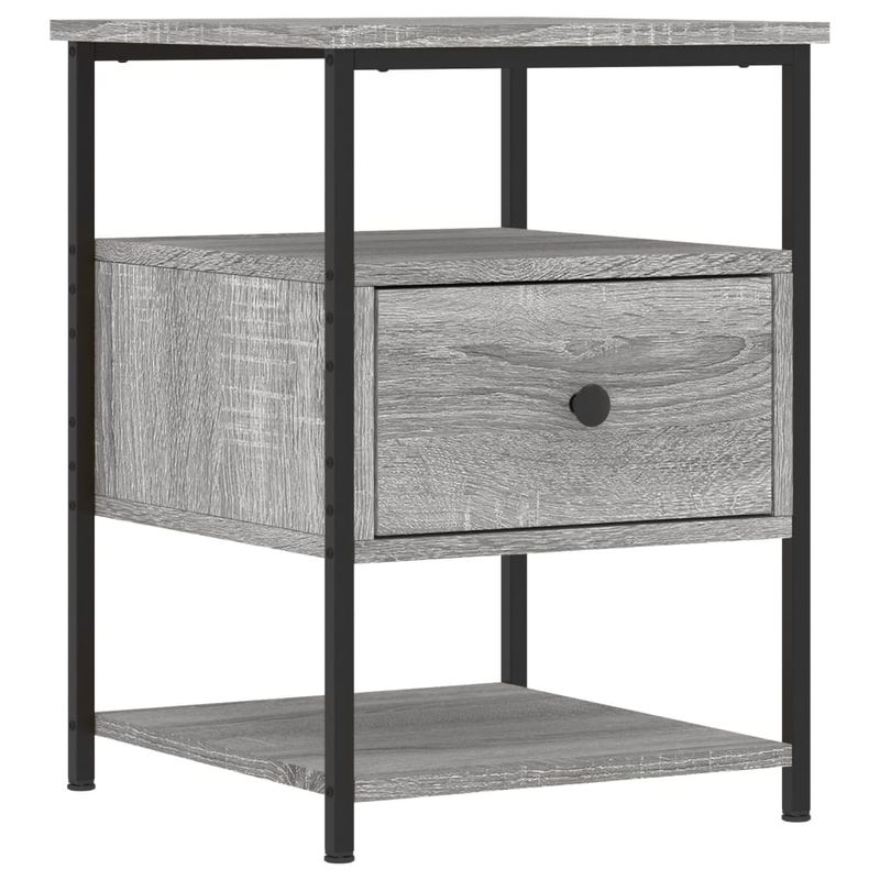 Casa si Gradina - Mobilier - Comode si corpuri - Noptiere - Noptiere, 2 buc., gri sonoma, 40x42x56 cm, lemn compozit - Infinity.ro