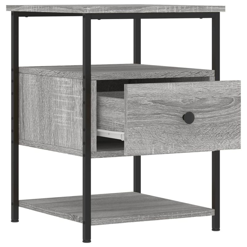 Casa si Gradina - Mobilier - Comode si corpuri - Noptiere - Noptiere, 2 buc., gri sonoma, 40x42x56 cm, lemn compozit - Infinity.ro
