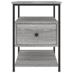 Casa si Gradina - Mobilier - Comode si corpuri - Noptiere - Noptiere, 2 buc., gri sonoma, 40x42x56 cm, lemn compozit - Infinity.ro