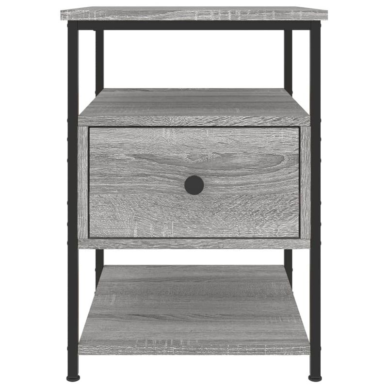 Casa si Gradina - Mobilier - Comode si corpuri - Noptiere - Noptiere, 2 buc., gri sonoma, 40x42x56 cm, lemn compozit - Infinity.ro