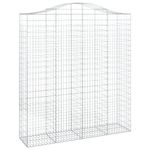 Casa si Gradina - Gradina si terasa - Garduri, panouri si accesorii - Cosuri gabion arcuite, 12 buc 200x50x220/240cm, fier galvanizat - Infinity.ro