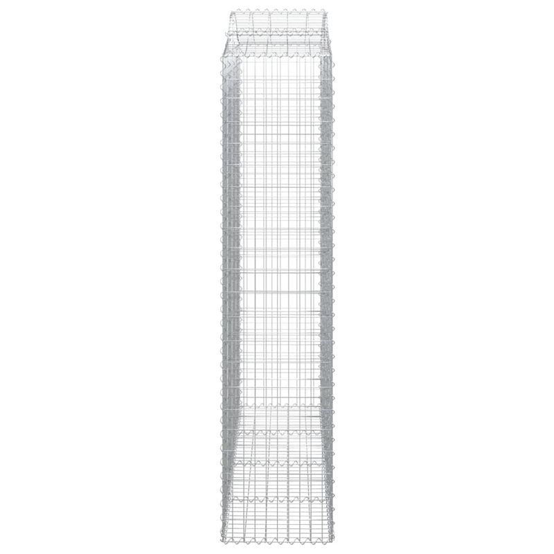Casa si Gradina - Gradina si terasa - Garduri, panouri si accesorii - Cosuri gabion arcuite, 12 buc 200x50x220/240cm, fier galvanizat - Infinity.ro