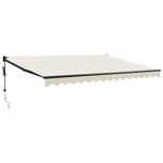Casa si Gradina - Gradina si terasa - Umbrele si pavilioane - Umbrele - Copertina retractabila automata, crem (cadru antracit), 4,5x3 m - Infinity.ro
