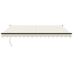 Casa si Gradina - Gradina si terasa - Umbrele si pavilioane - Umbrele - Copertina retractabila automata, crem (cadru antracit), 4,5x3 m - Infinity.ro