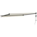 Casa si Gradina - Gradina si terasa - Umbrele si pavilioane - Umbrele - Copertina retractabila automata, crem (cadru antracit), 4,5x3 m - Infinity.ro