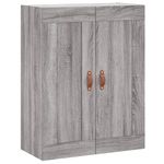 Casa si Gradina - Mobilier - Comode si corpuri - Comode - Dulap inalt, gri sonoma, 69,5x34x180 cm, lemn compozit - Infinity.ro