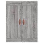 Casa si Gradina - Mobilier - Comode si corpuri - Comode - Dulap inalt, gri sonoma, 69,5x34x180 cm, lemn compozit - Infinity.ro