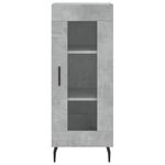 Casa si Gradina - Mobilier - Comode si corpuri - Comode - Dulap inalt, gri beton, 34,5x34x180 cm, lemn prelucrat - Infinity.ro