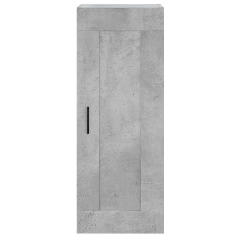 Casa si Gradina - Mobilier - Comode si corpuri - Comode - Dulap inalt, gri beton, 34,5x34x180 cm, lemn prelucrat - Infinity.ro