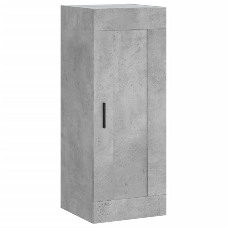 Casa si Gradina - Mobilier - Comode si corpuri - Comode - Dulap inalt, gri beton, 34,5x34x180 cm, lemn prelucrat - Infinity.ro