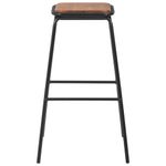 Casa si Gradina - Mobilier - Seturi de mobilier - Seturi bucatarie - Set mobilier de bar, 3 piese, maro-negru, otel - Infinity.ro