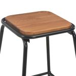 Casa si Gradina - Mobilier - Seturi de mobilier - Seturi bucatarie - Set mobilier de bar, 3 piese, maro-negru, otel - Infinity.ro