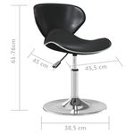 Casa si Gradina - Mobilier - Scaune si fotolii - Scaune - Scaun de bar, negru, piele ecologica - Infinity.ro