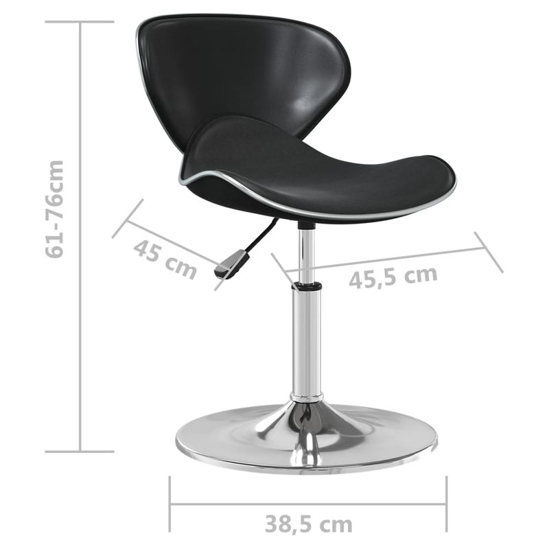 Casa si Gradina - Mobilier - Scaune si fotolii - Scaune - Scaun de bar, negru, piele ecologica - Infinity.ro