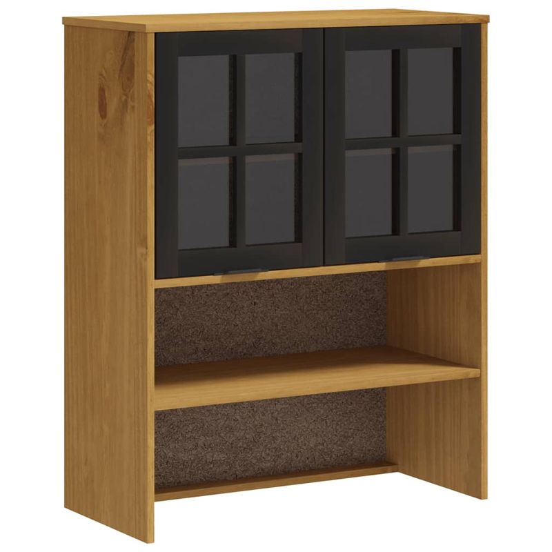 Casa si Gradina - Mobilier - Comode si corpuri - Comode - Dulap cu usi din sticla „FLAM”, 80x40x180 cm, lemn masiv de pin - Infinity.ro
