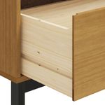 Casa si Gradina - Mobilier - Comode si corpuri - Comode - Dulap cu usi din sticla „FLAM”, 80x40x180 cm, lemn masiv de pin - Infinity.ro