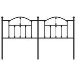 Casa si Gradina - Mobilier - Paturi si accesorii - Accesorii paturi - Tablie de pat metalica, negru, 160 cm - Infinity.ro