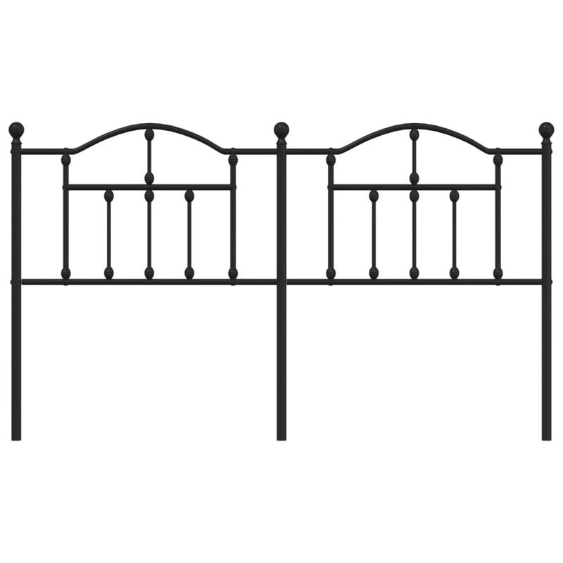 Casa si Gradina - Mobilier - Paturi si accesorii - Accesorii paturi - Tablie de pat metalica, negru, 160 cm - Infinity.ro