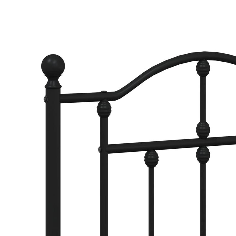 Casa si Gradina - Mobilier - Paturi si accesorii - Accesorii paturi - Tablie de pat metalica, negru, 160 cm - Infinity.ro