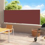 Casa si Gradina - Gradina si terasa - Umbrele si pavilioane - Umbrele - Copertina laterala retractabila de terasa, maro, 180x500 cm - Infinity.ro