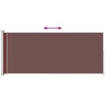 Casa si Gradina - Gradina si terasa - Umbrele si pavilioane - Umbrele - Copertina laterala retractabila de terasa, maro, 180x500 cm - Infinity.ro