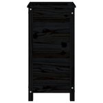 Casa si Gradina - Gradinarit si plante - Plante si ghivece - Ghivece si suporturi - Jardiniera de gradina, negru, 40x40x78 cm, lemn masiv de pin - Infinity.ro