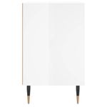 Casa si Gradina - Mobilier - Comode si corpuri - Noptiere - Noptiere, 2 buc., alb extralucios, 40x30x50 cm, lemn compozit - Infinity.ro