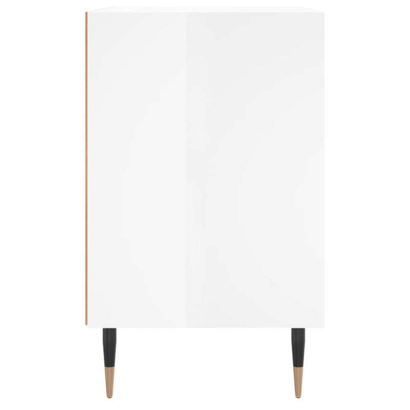 Casa si Gradina - Mobilier - Comode si corpuri - Noptiere - Noptiere, 2 buc., alb extralucios, 40x30x50 cm, lemn compozit - Infinity.ro