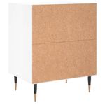 Casa si Gradina - Mobilier - Comode si corpuri - Noptiere - Noptiere, 2 buc., alb extralucios, 40x30x50 cm, lemn compozit - Infinity.ro