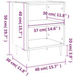 Casa si Gradina - Mobilier - Comode si corpuri - Noptiere - Noptiere, 2 buc., alb extralucios, 40x30x50 cm, lemn compozit - Infinity.ro