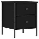 Casa si Gradina - Mobilier - Comode si corpuri - Noptiere - Noptiera, negru, 40x42x50 cm, lemn compozit - Infinity.ro