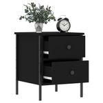 Casa si Gradina - Mobilier - Comode si corpuri - Noptiere - Noptiera, negru, 40x42x50 cm, lemn compozit - Infinity.ro