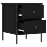 Casa si Gradina - Mobilier - Comode si corpuri - Noptiere - Noptiera, negru, 40x42x50 cm, lemn compozit - Infinity.ro