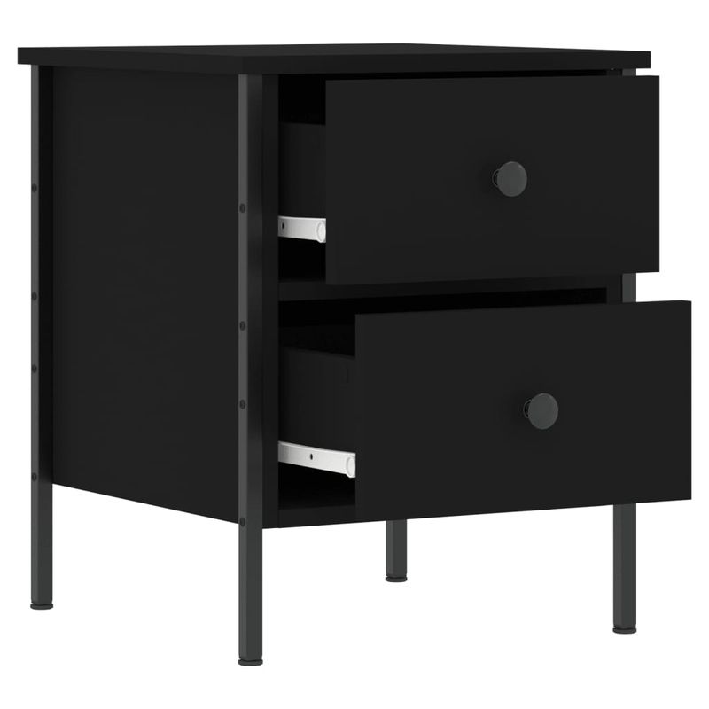 Casa si Gradina - Mobilier - Comode si corpuri - Noptiere - Noptiera, negru, 40x42x50 cm, lemn compozit - Infinity.ro