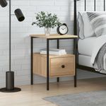 Casa si Gradina - Mobilier - Comode si corpuri - Noptiere - Noptiera, stejar sonoma, 34x36x50 cm, lemn compozit - Infinity.ro