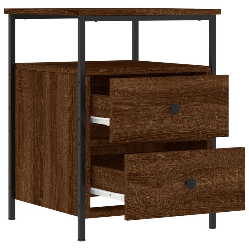 Casa si Gradina - Mobilier - Comode si corpuri - Noptiere - Noptiera, stejar maro, 44x45x60 cm, lemn compozit - Infinity.ro