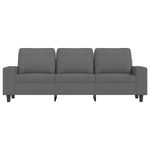 Casa si Gradina - Mobilier - Canapele si coltare - Canapele - Canapea cu 3 locuri si taburet, gri inchis, 180 cm, textil - Infinity.ro