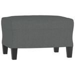 Casa si Gradina - Mobilier - Canapele si coltare - Canapele - Canapea cu 3 locuri si taburet, gri inchis, 180 cm, textil - Infinity.ro