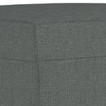 Casa si Gradina - Mobilier - Canapele si coltare - Canapele - Canapea cu 3 locuri si taburet, gri inchis, 180 cm, textil - Infinity.ro