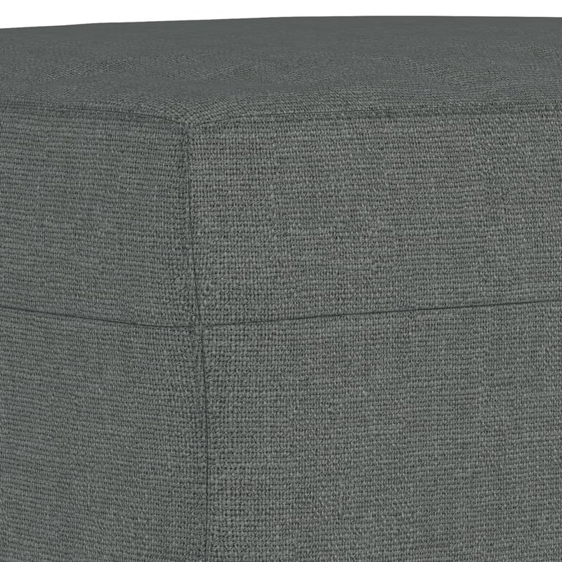 Casa si Gradina - Mobilier - Canapele si coltare - Canapele - Canapea cu 3 locuri si taburet, gri inchis, 180 cm, textil - Infinity.ro