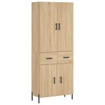 Casa si Gradina - Mobilier - Comode si corpuri - Comode - Dulap inalt, stejar sonoma, 69,5x34x180 cm, lemn compozit - Infinity.ro