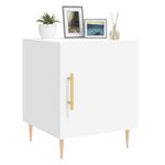 Casa si Gradina - Mobilier - Comode si corpuri - Noptiere - Noptiere, 2 buc., alb, 40x40x50 cm, lemn compozit - Infinity.ro