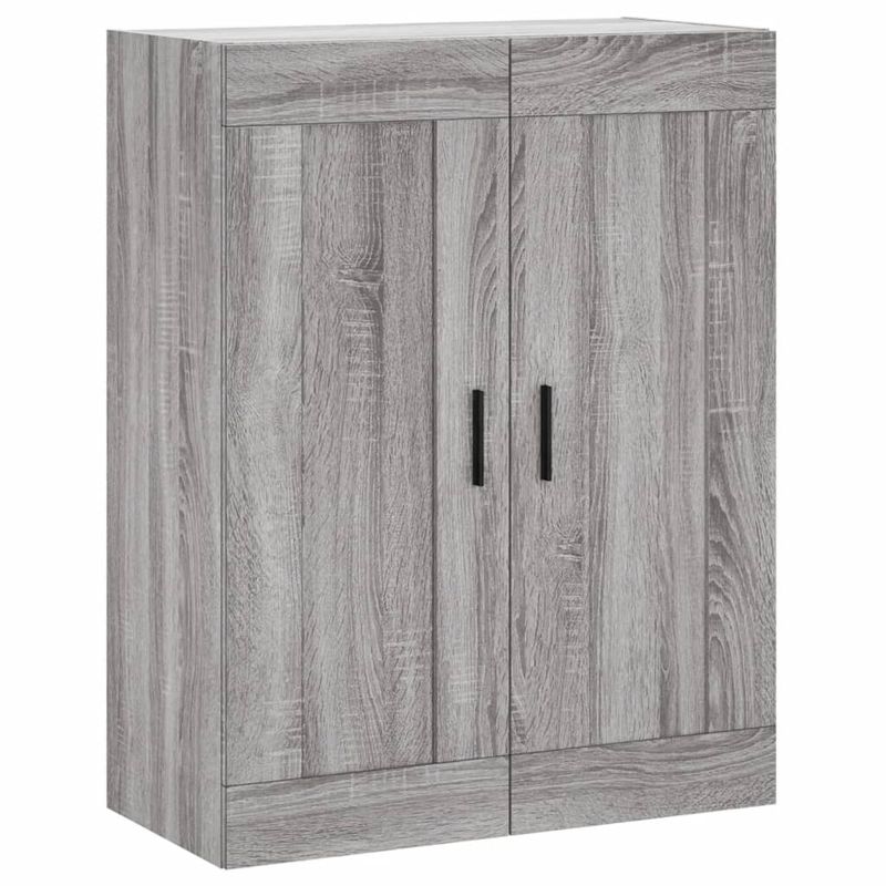 Casa si Gradina - Mobilier - Comode si corpuri - Comode - Dulapuri montate pe perete, 2 buc, gri Sonoma, lemn prelucrat - Infinity.ro