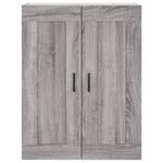 Casa si Gradina - Mobilier - Comode si corpuri - Comode - Dulapuri montate pe perete, 2 buc, gri Sonoma, lemn prelucrat - Infinity.ro