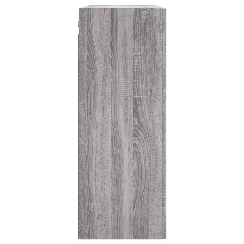 Casa si Gradina - Mobilier - Comode si corpuri - Comode - Dulapuri montate pe perete, 2 buc, gri Sonoma, lemn prelucrat - Infinity.ro