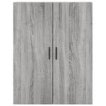 Casa si Gradina - Mobilier - Comode si corpuri - Comode - Dulap inalt, gri sonoma, 69,5x34x180 cm, lemn compozit - Infinity.ro