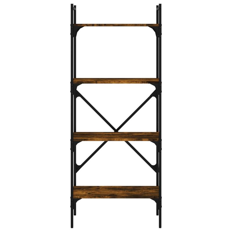 Casa si Gradina - Mobilier - Biblioteci si rafturi - Biblioteci - Biblioteca cu 4 niveluri, stejar fumuriu, 56x31,5x138,5 cm lemn - Infinity.ro